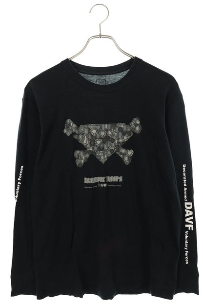 UNDERCOVER 01AW Print Long Sleeve Tee Black Size XS