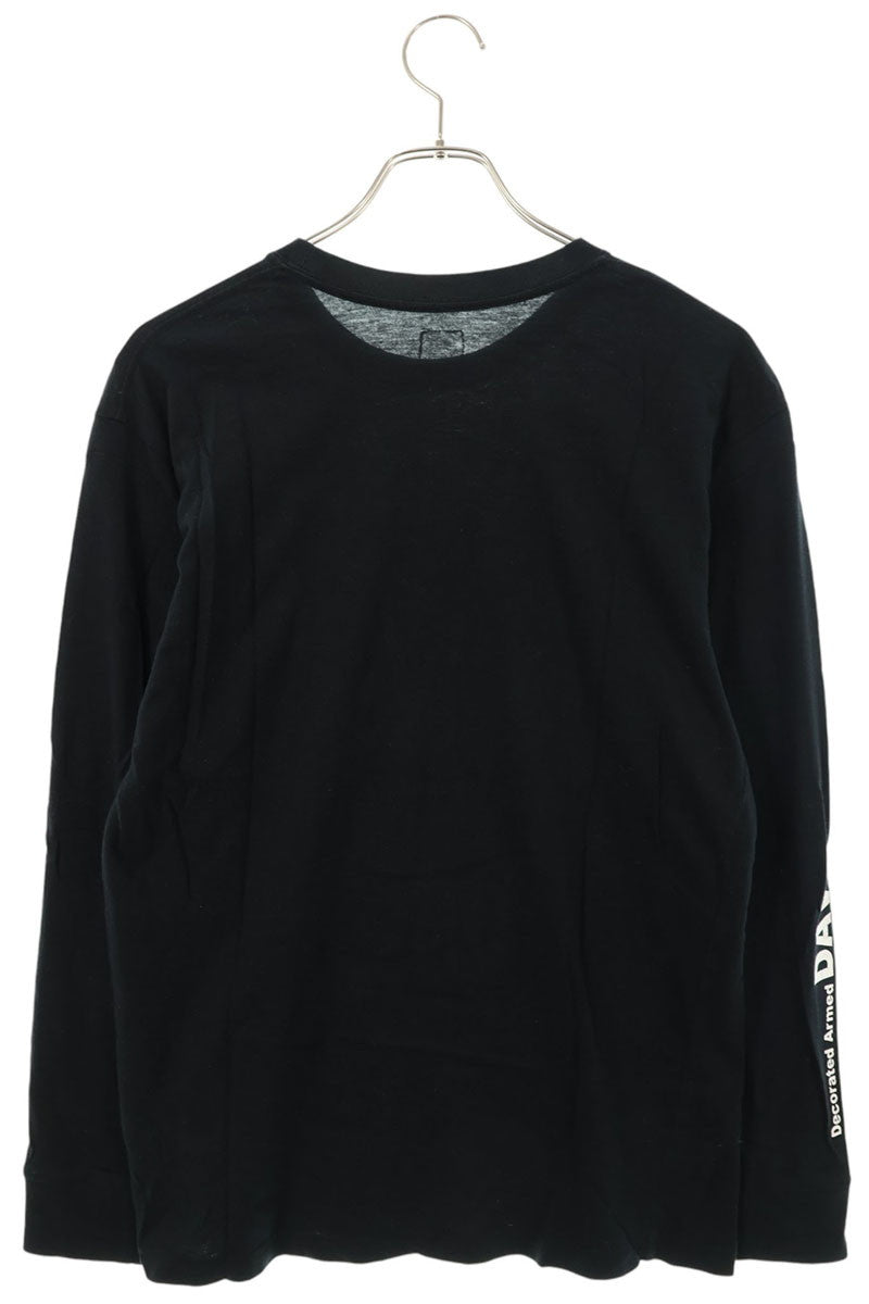 UNDERCOVER 01AW Print Long Sleeve Tee Black Size XS