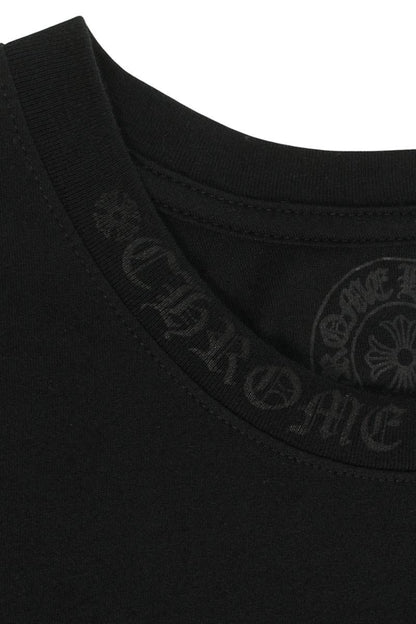 Chrome Hearts Neck Logo Print Long Sleeve Tee Black Size XL