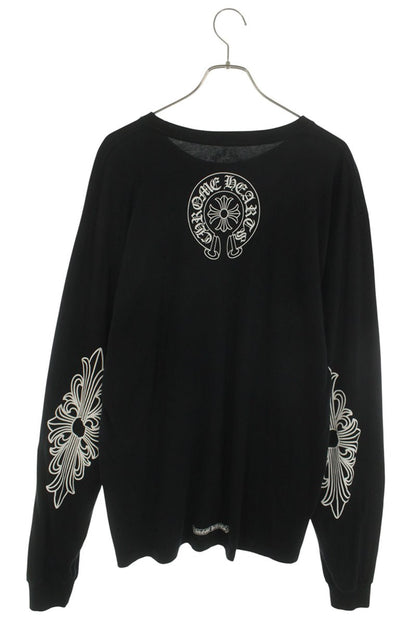 Chrome Hearts Floral Sleeve Neck Logo Print Long Sleeve Tee Size XL