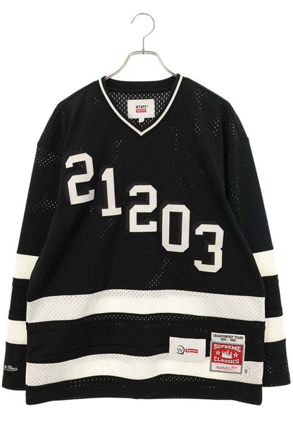 SUPREME WTAPS Numbering Hockey Jersey Black/Wht Size M