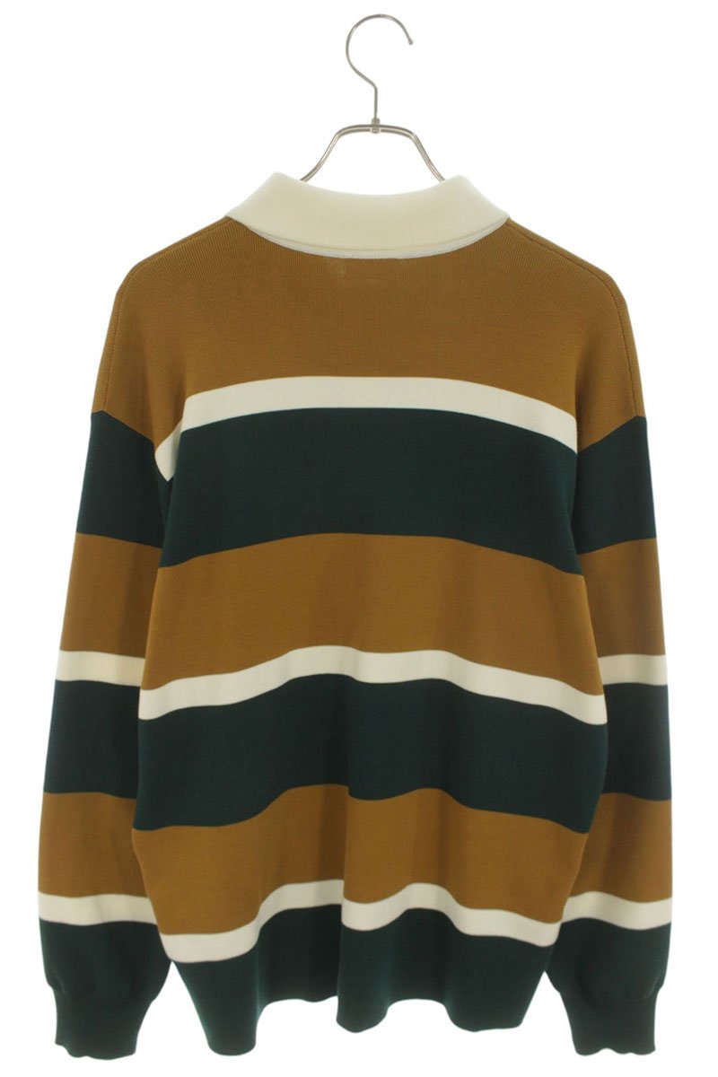 CELINE Loose Blazon Patch Rugby Polo Long Sleeve Tee Size S