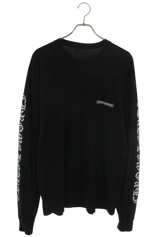 Chrome Hearts Sleeve Logo Back Scroll Print Long Sleeve Tee Size L