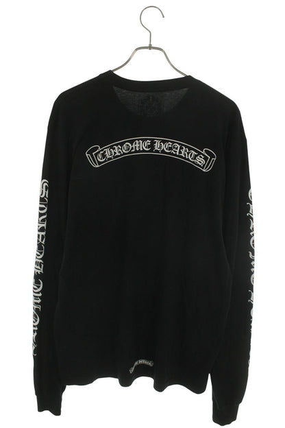 Chrome Hearts Sleeve Logo Back Scroll Print Long Sleeve Tee Size L