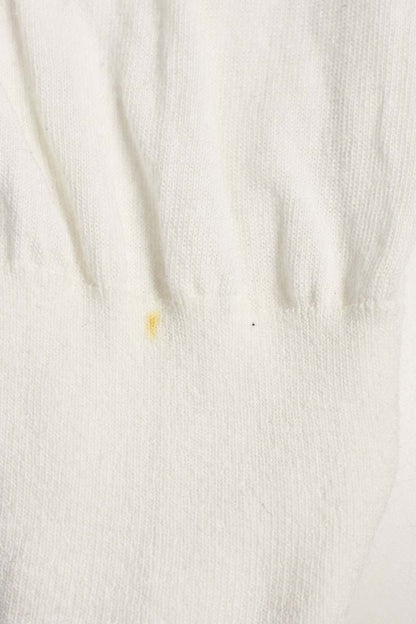 COMOLI Cotton Crewneck Long Sleeve Tee White Size L