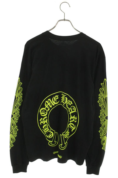 Chrome Hearts Floral Sleeve Back Horseshoe Print Long Sleeve Size L