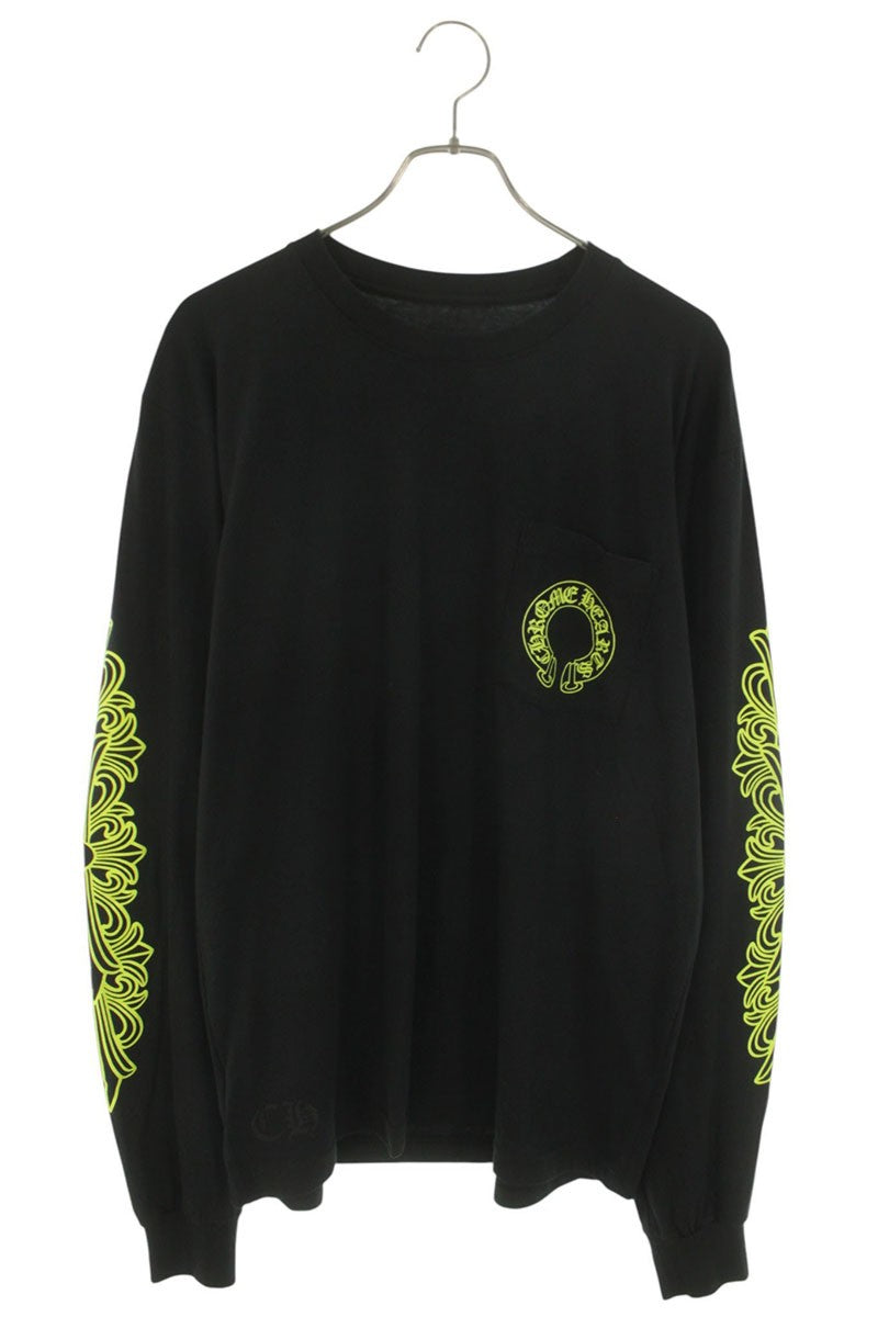 Chrome Hearts Back Horseshoe Print Long Sleeve Tee Multi Size L