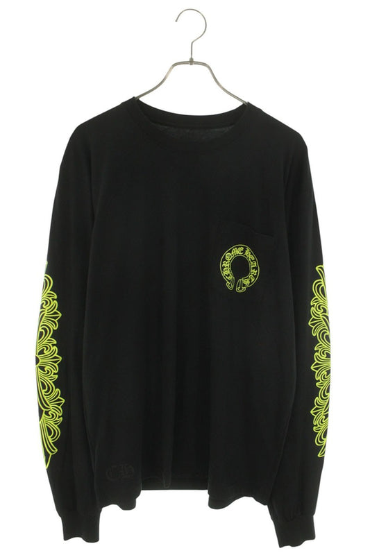 Chrome Hearts Back Horseshoe Print Long Sleeve Tee Multi Size L