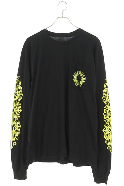 Chrome Hearts Floral Horseshoe Back Print Long Sleeve Tee Size L