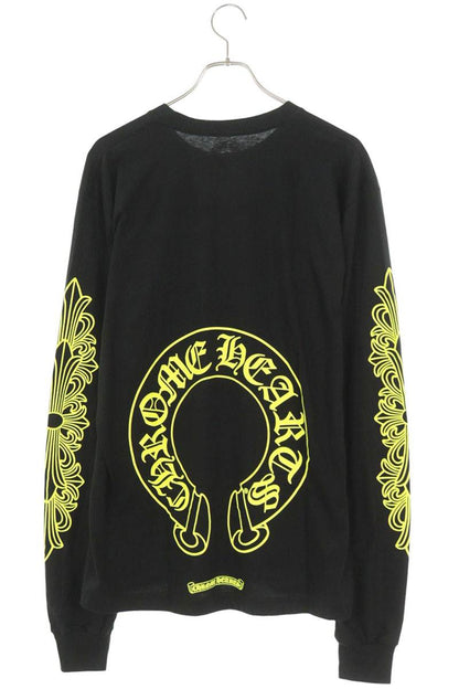 Chrome Hearts Floral Horseshoe Back Print Long Sleeve Tee Size L
