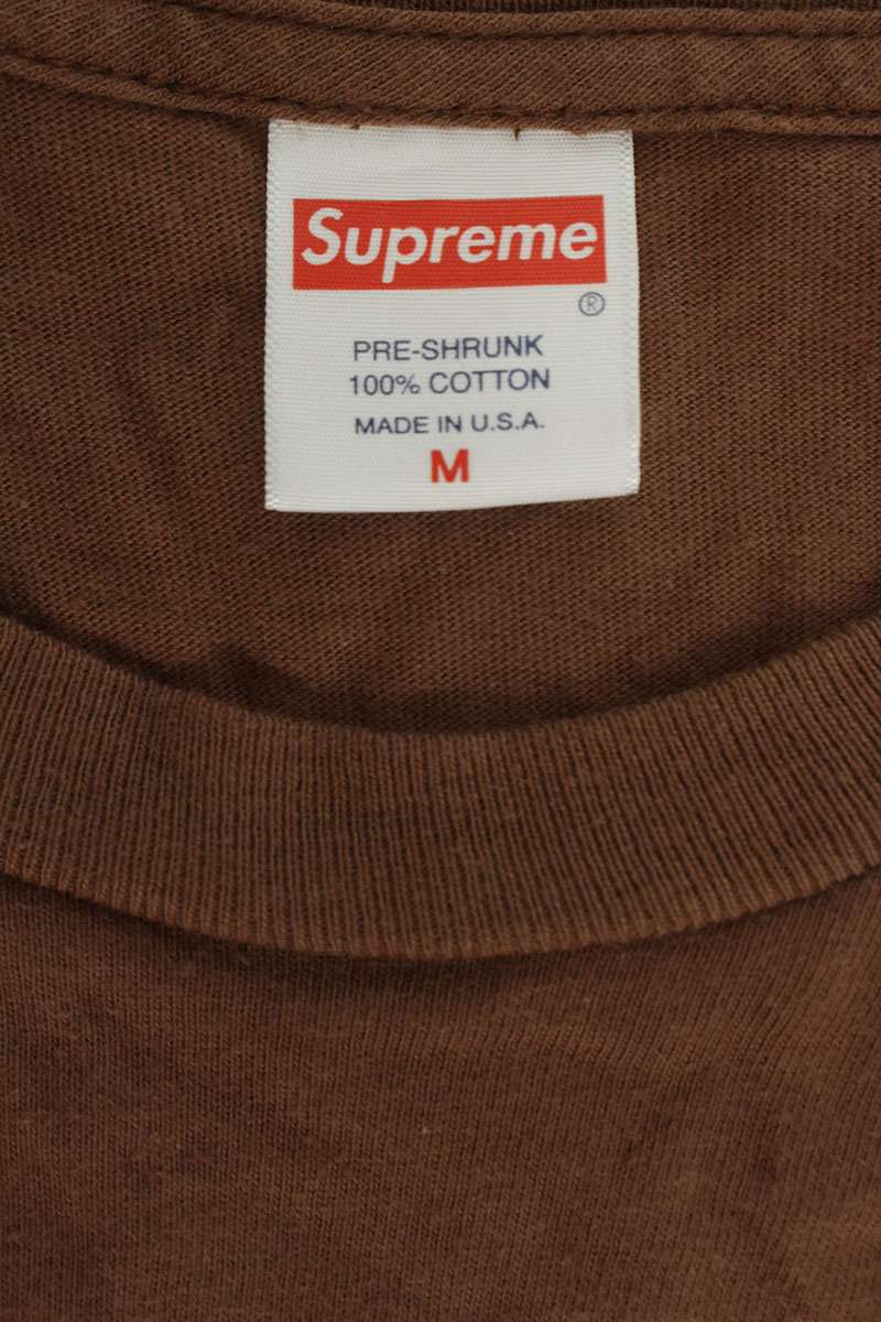 SUPREME 21AW The Crow Long Sleeve Tee Front Print Brown Size M