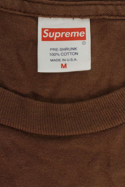 SUPREME 21AW The Crow Long Sleeve Tee Front Print Brown Size M