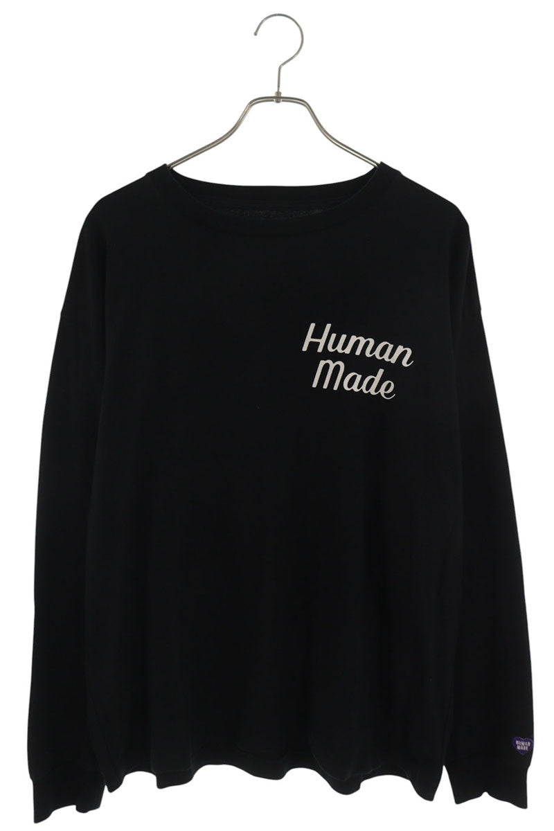 HUMAN MADE Flamingo Print Long Sleeve Tee Black Size XL
