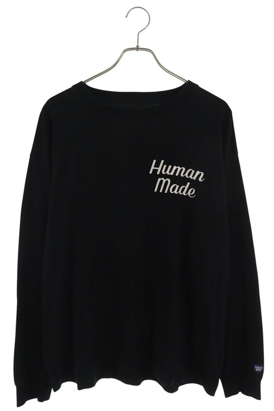 HUMAN MADE Flamingo Print Long Sleeve Tee Black Size XL