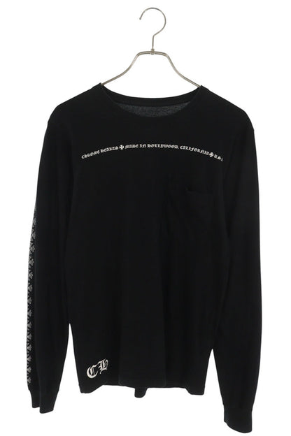 Chrome Hearts Sleeve CH Plus Print Long Sleeve Tee Black Size S