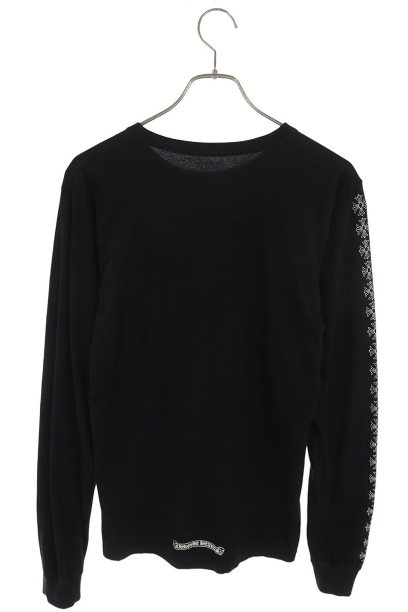 Chrome Hearts Sleeve CH Plus Print Long Sleeve Tee Black Size S