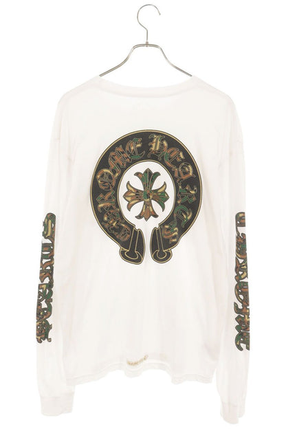 Chrome Hearts Back Horseshoe Camo Print Tee Wht/Grn Size XL