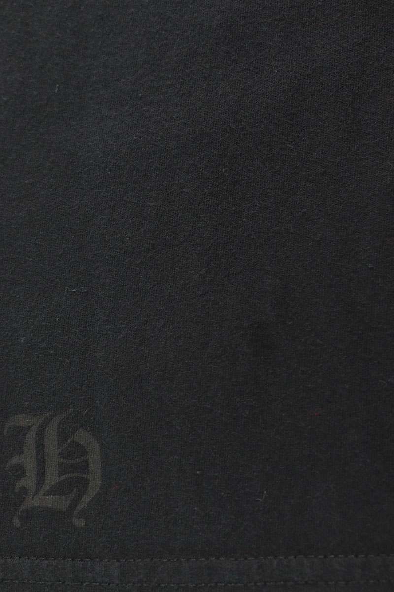 Chrome Hearts Neck Logo Print Long Sleeve Tee Black/Yel Size M