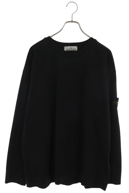 STONEISLAND Logo Patch Long Sleeve Tee Black Size XXL