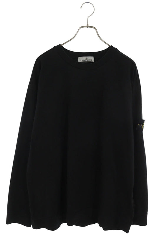 STONEISLAND Logo Patch Long Sleeve Tee Black Size XXL