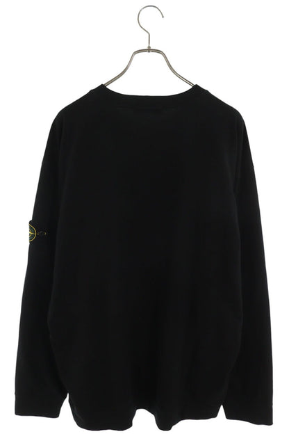 STONEISLAND Logo Patch Long Sleeve Tee Black Size XXL