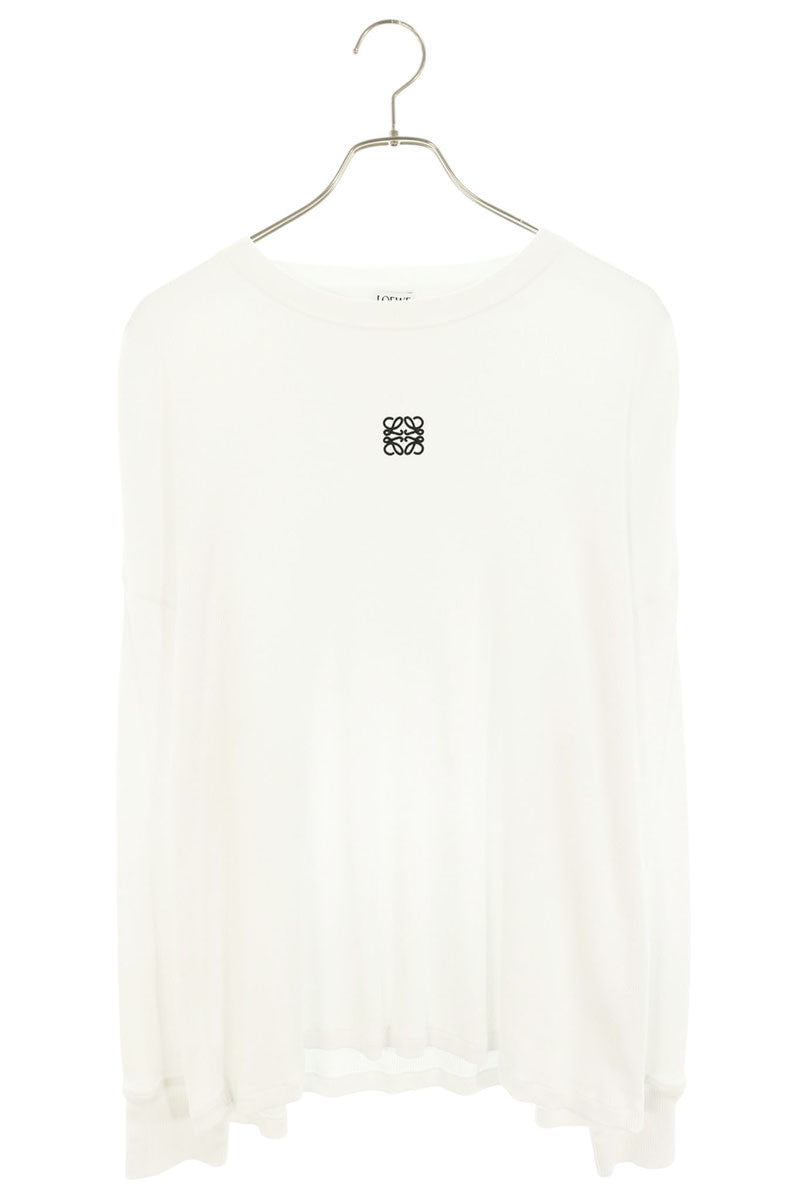 LOEWE Oversized Long Sleeve Tee White Size L