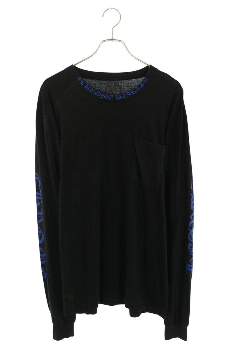 Chrome Hearts Neck Logo Print Long Sleeve Tee Size L