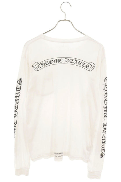 Chrome Hearts Sleeve Logo Print Long Sleeve Tee White Size M