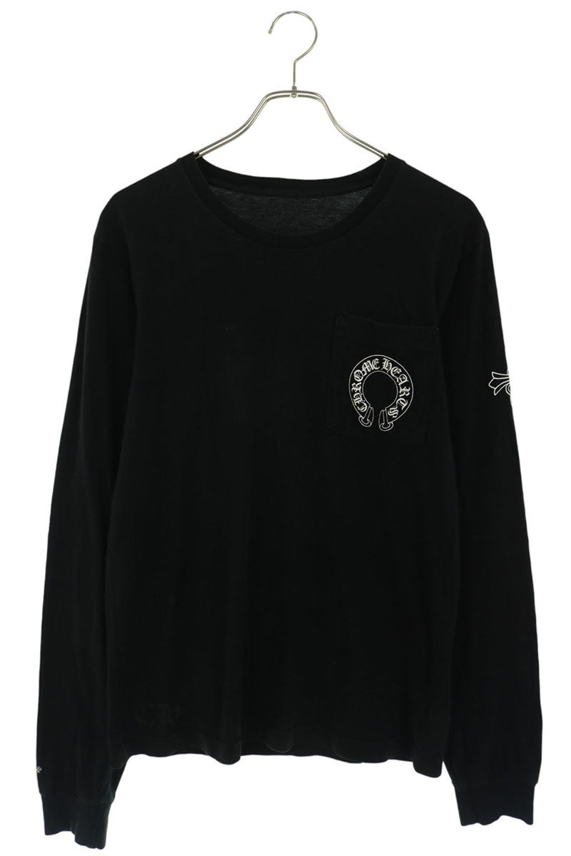 Chrome Hearts Back Horseshoe CH Cross Print Long Sleeve Tee Size S