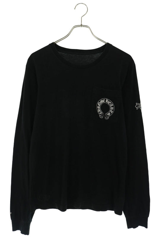 Chrome Hearts Back Horseshoe CH Cross Print Long Sleeve Tee Size S