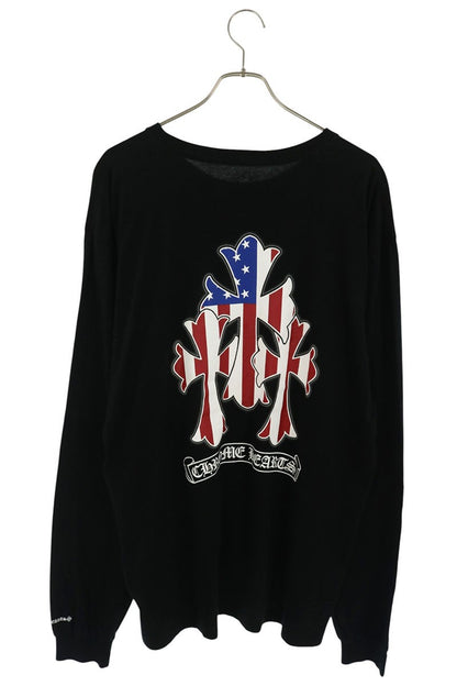 Chrome Hearts American Flag Triple Cross Long Sleeve Tee Size XL