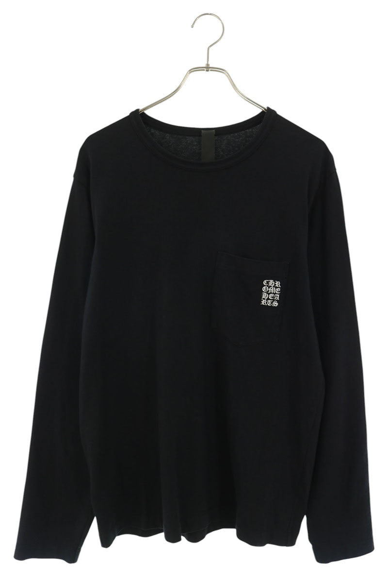 Chrome Hearts Y NOT Logo Embroidered Long Sleeve Tee Black Size M