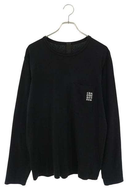Chrome Hearts Y NOT Logo Embroidered Long Sleeve Tee Black Size M