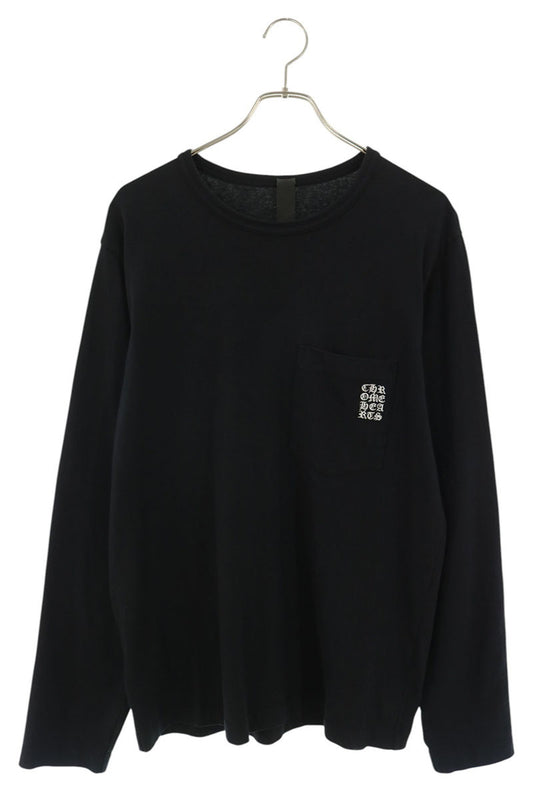 Chrome Hearts Y NOT Logo Embroidered Long Sleeve Tee Black Size M