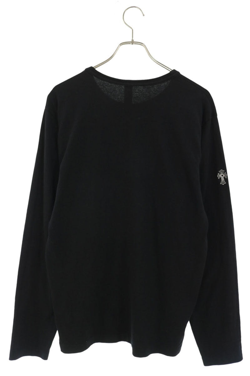 Chrome Hearts Y NOT Logo Embroidered Long Sleeve Tee Black Size M