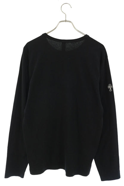 Chrome Hearts Y NOT Logo Embroidered Long Sleeve Tee Black Size M