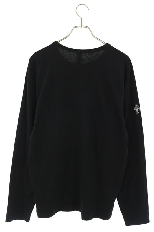 Chrome Hearts Y NOT Logo Embroidered Long Sleeve Tee Black Size M