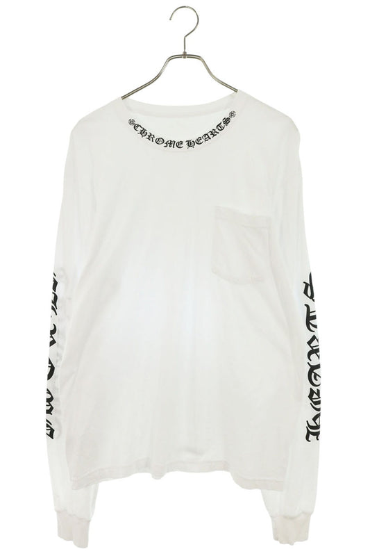 Chrome Hearts Neck Logo Print Long Sleeve Tee Multi Size L