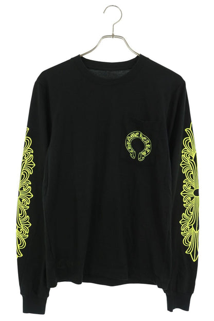 Chrome Hearts Floral Horseshoe Print Long Sleeve Tee Size S
