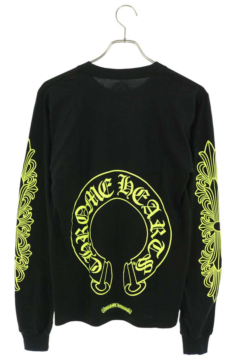 Chrome Hearts Floral Horseshoe Print Long Sleeve Tee Size S