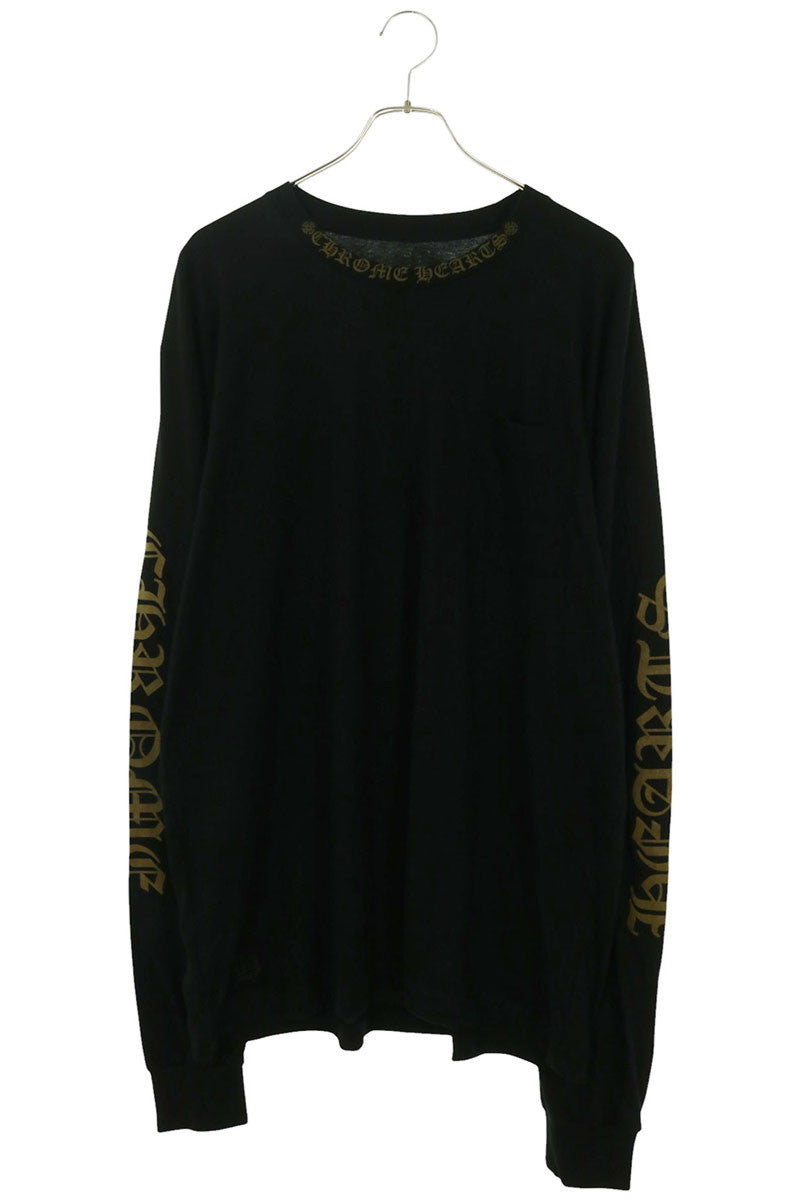 Chrome Hearts Neck Logo Print Long Sleeve Shirt Size XL