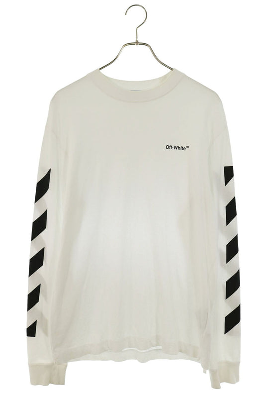 OFF-WHITE Diagonal Print Long Sleeve Tee Size S