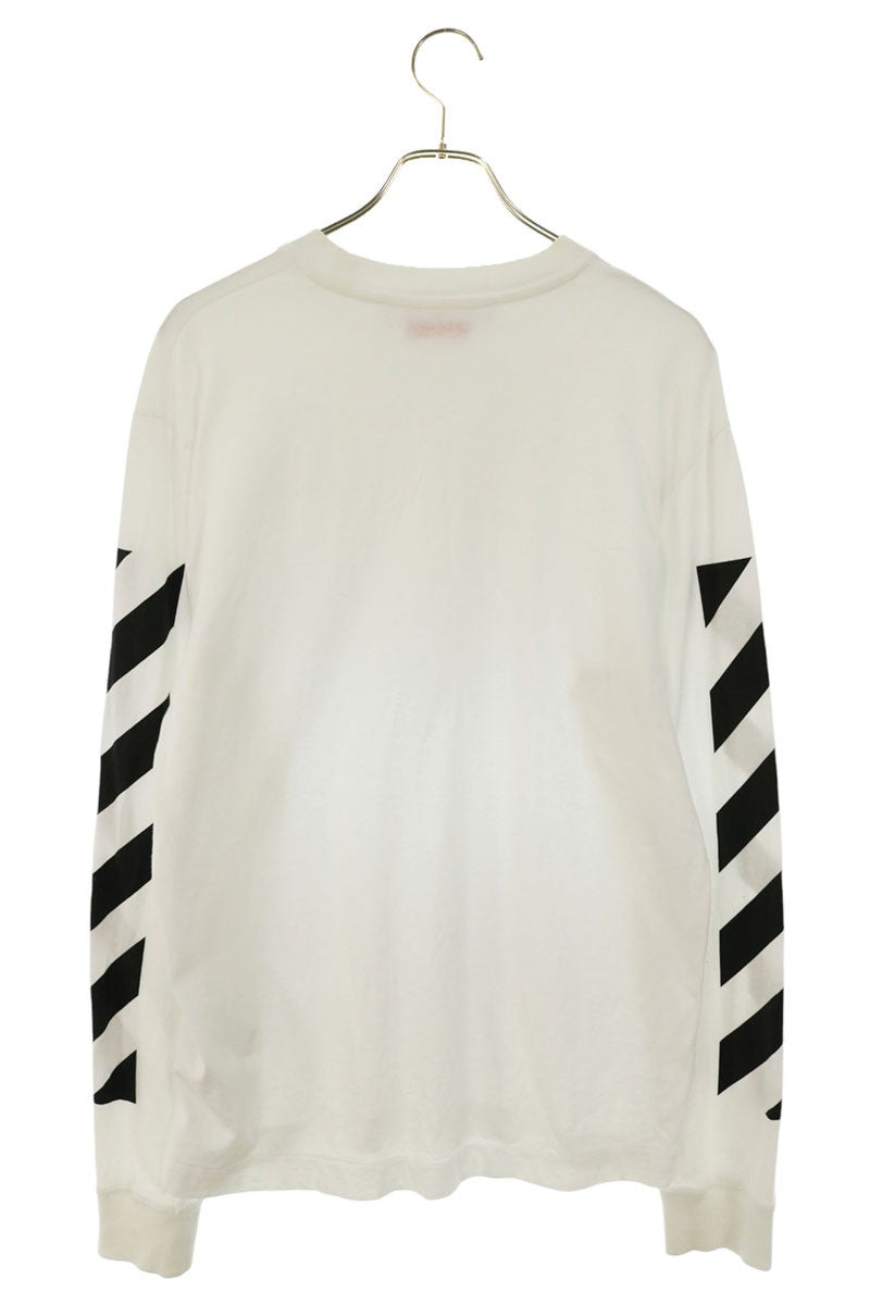 OFF-WHITE Diagonal Print Long Sleeve Tee Size S