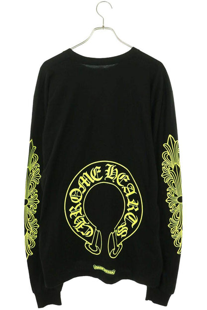 Chrome Hearts Sleeve Floral Back Horseshoe Long Sleeve Shirt Size XL