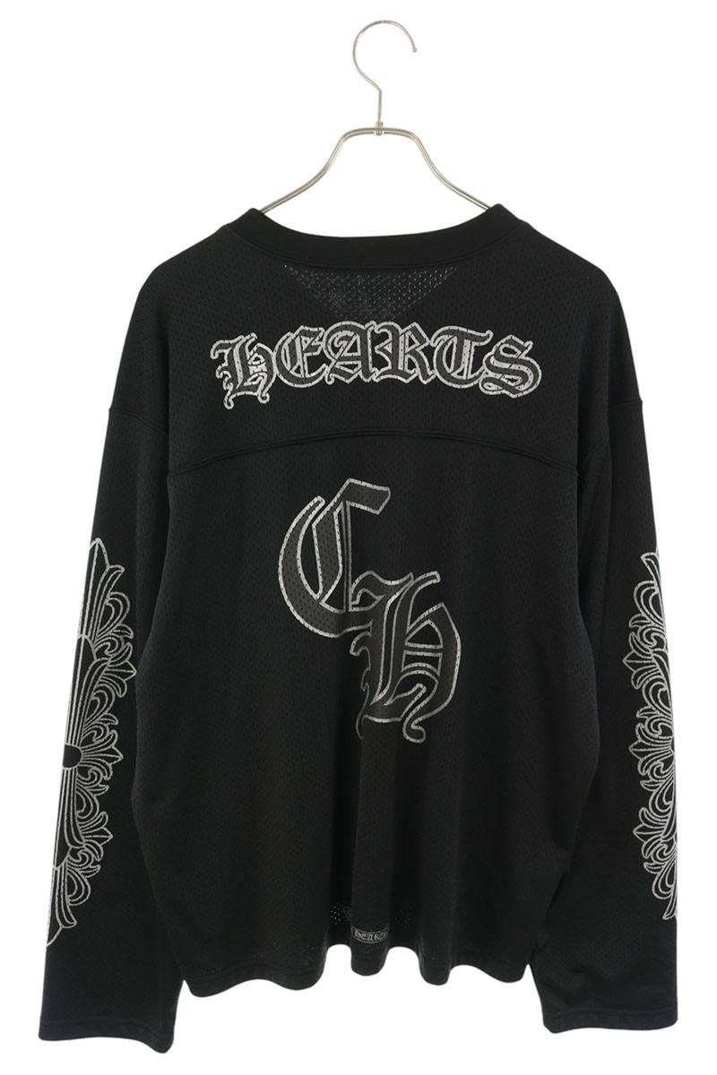 Chrome Hearts Mesh Warm Up Jersey CH Print Long Sleeve Shirt Size L