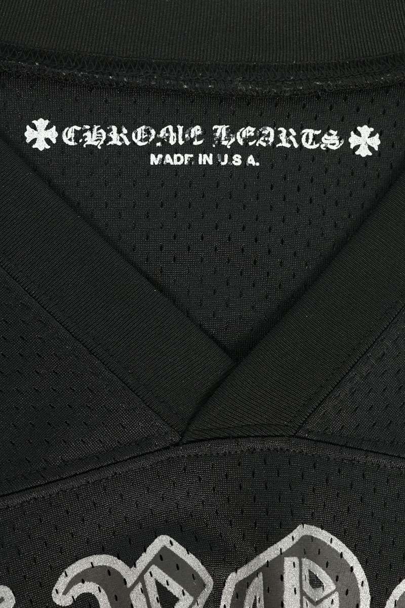 Chrome Hearts Mesh Warm Up Jersey CH Print Long Sleeve Shirt Size L
