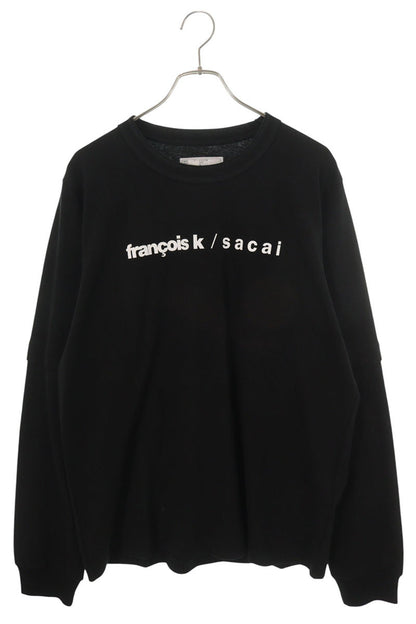 Sacai Logo Print Long Sleeve Shirt Black Size 4