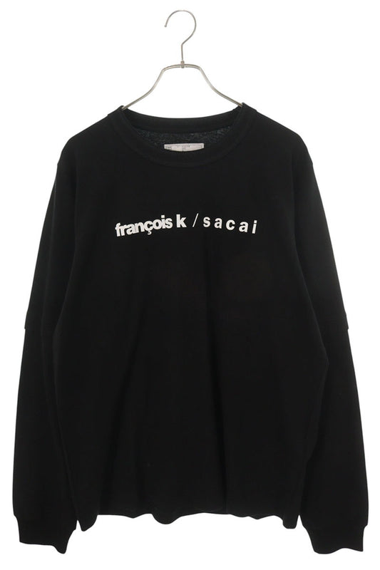 Sacai Logo Print Long Sleeve Shirt Black Size 4