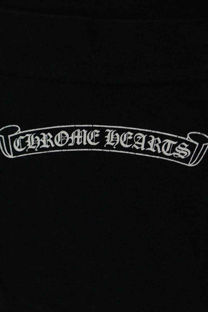 Chrome Hearts Scroll Label Back Print Long Sleeve Shirt Black Size XL