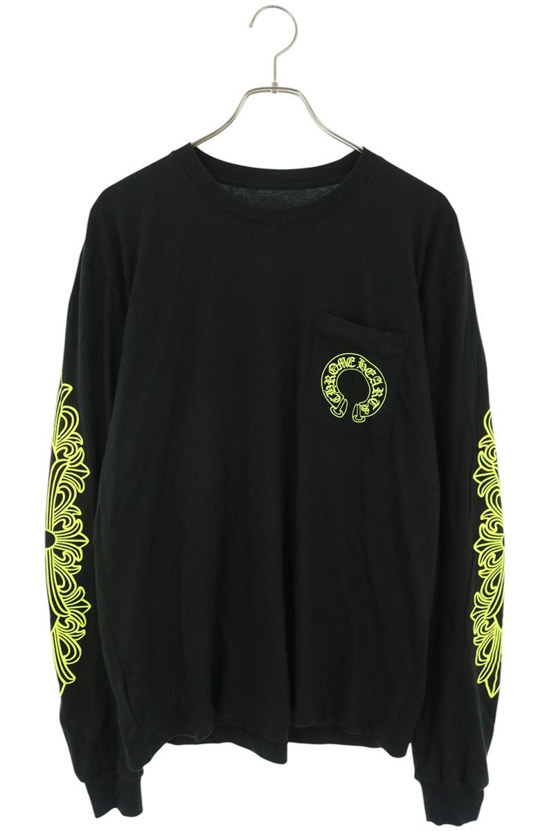 Chrome Hearts Floral Horseshoe Print Sleeve T-Shirt Size L